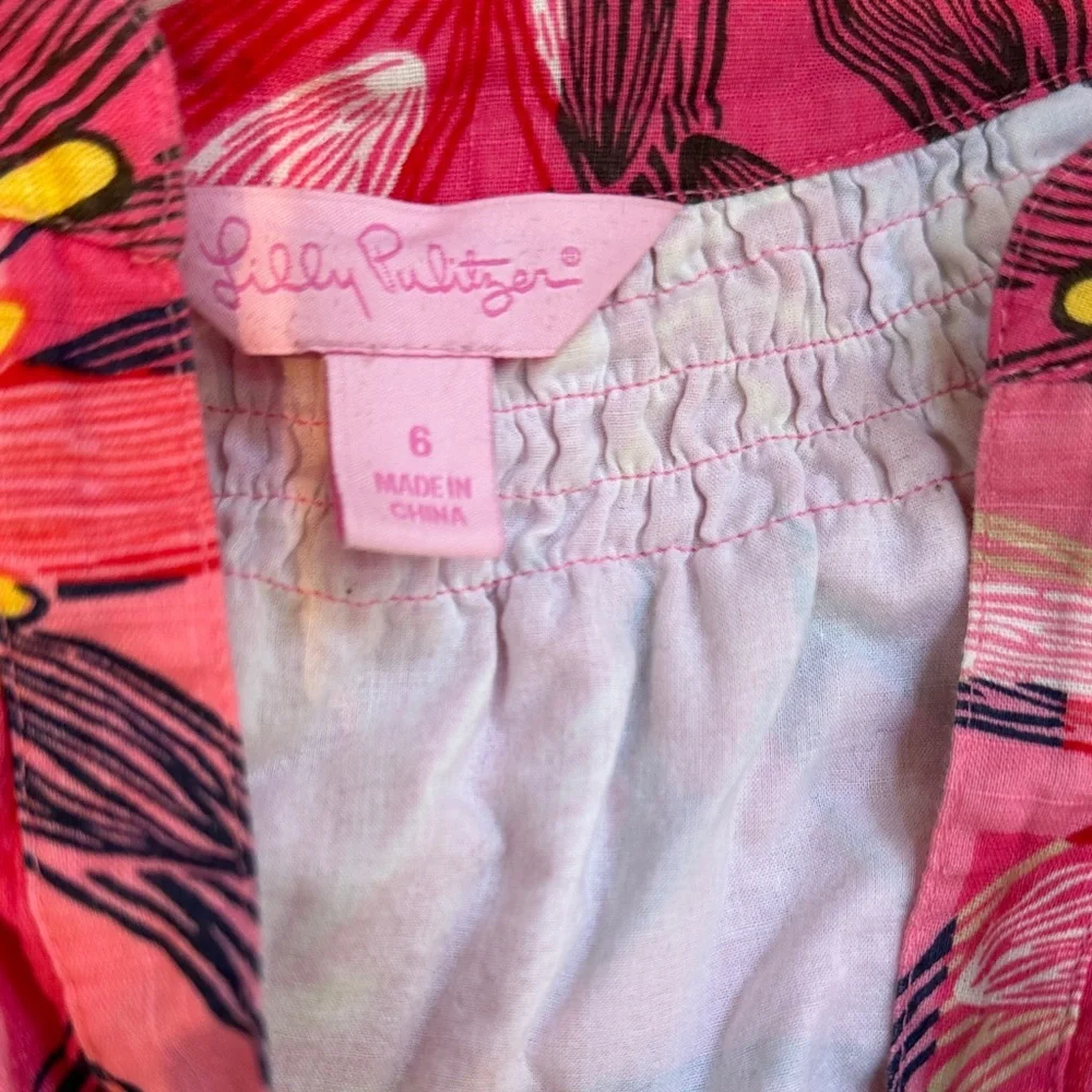 Lilly Pulitzer Pink and Yellow Floral Dress - Picture 2 of 3